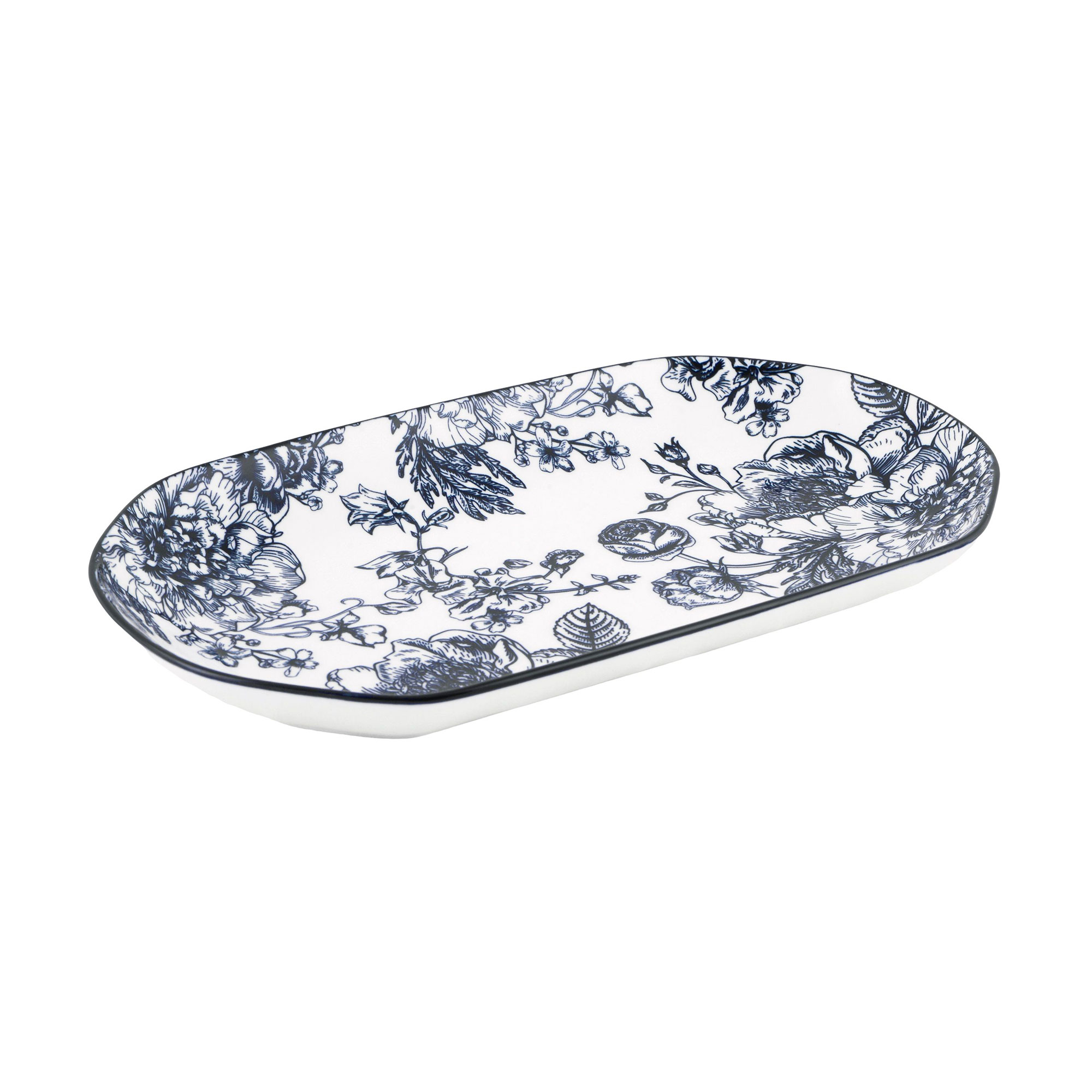 Блюдо Limited Edition Blossom Blue овальне, 30 см (YF7001-7)
