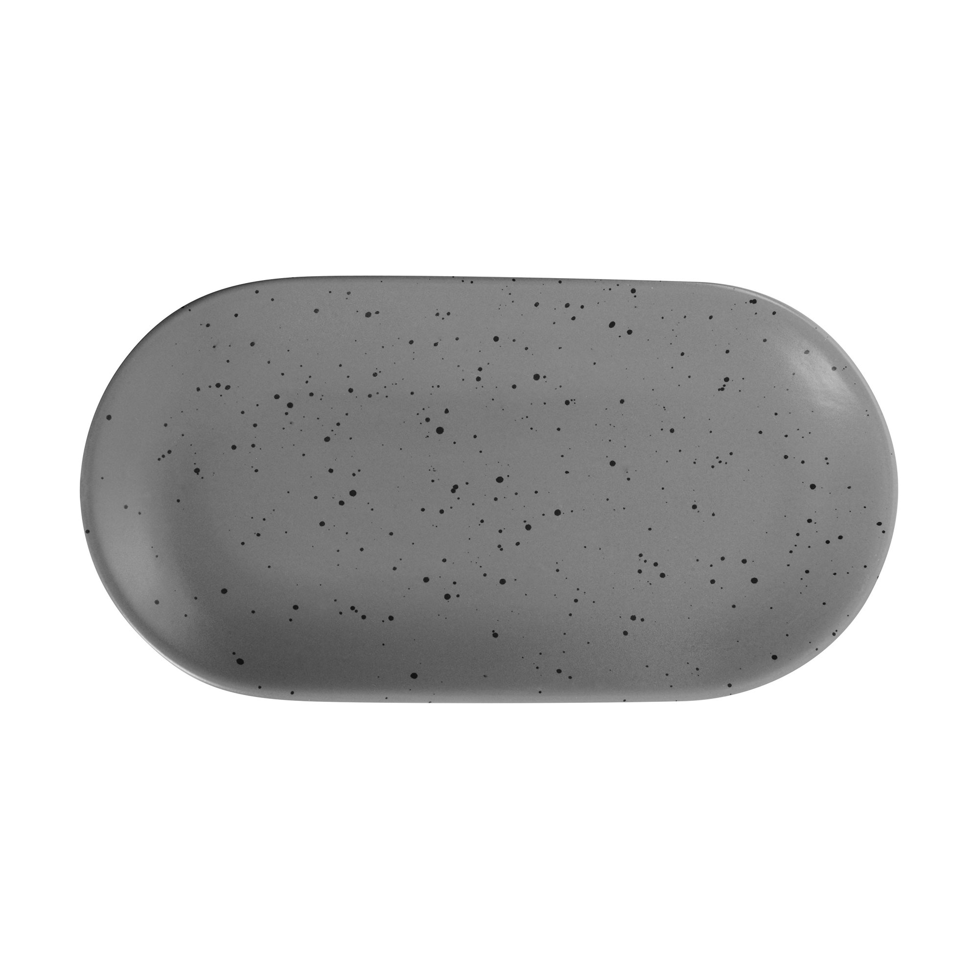 Блюдо Limited Edition Sandy Grey овальне, сіре, 25 см (ZH-7016-6)